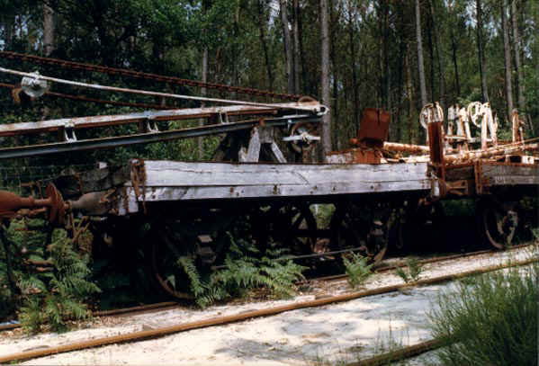 Wagon porte flche de la grue de la Compagnie des Chemins de Fer Economiques